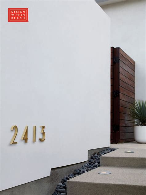 neutra modern house numbers